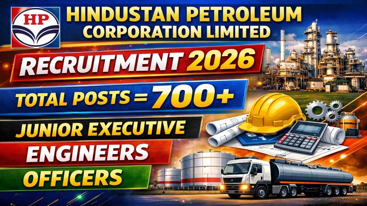 HPCL Recruitment 2026 for 730+ Junior Executive, Engineer and Other Posts, Apply Online Begins
