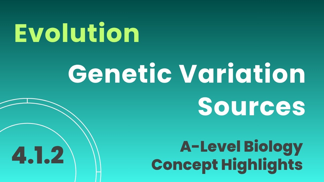 4.102 Sources of Genetic Variation #biology #evolution