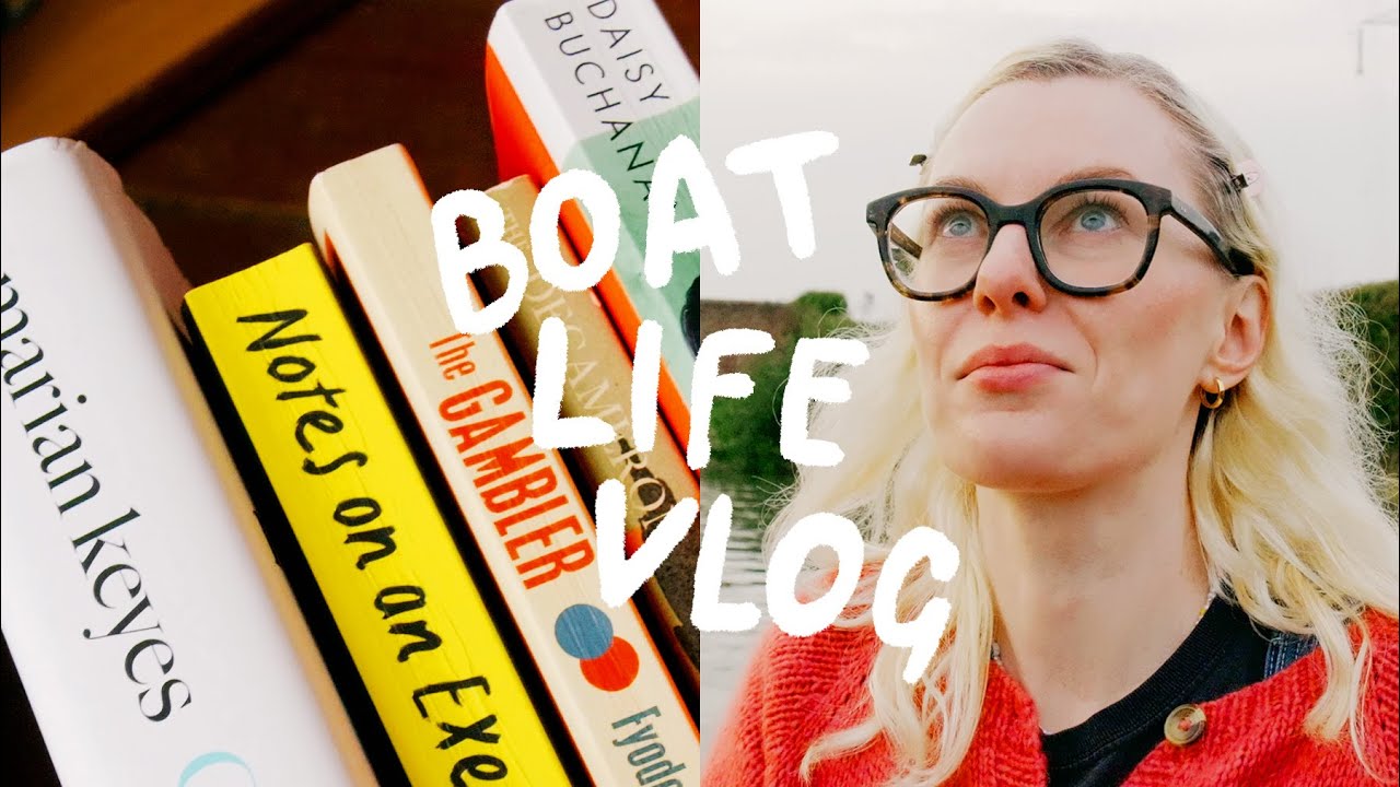 Cosy day browsing antiques, books and village cafe | narrowboat life vlog