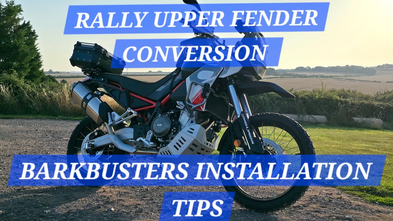 BarkBusters & Rally Fender (Upper) Installation Tips  Aprilia Tuareg 660 Handguards Mudguard Upgrade