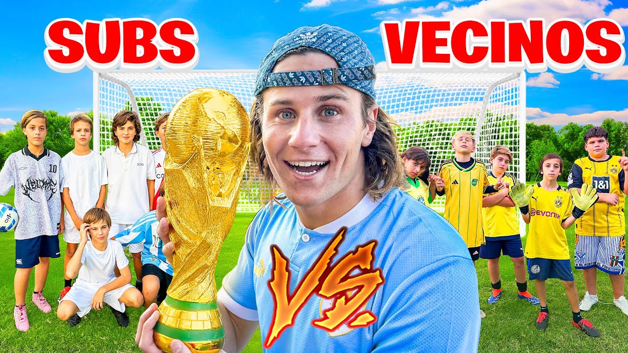 JUGAMOS UN PARTIDO DE FUTBOL! VECINOS VS SUSCRIPTORES!