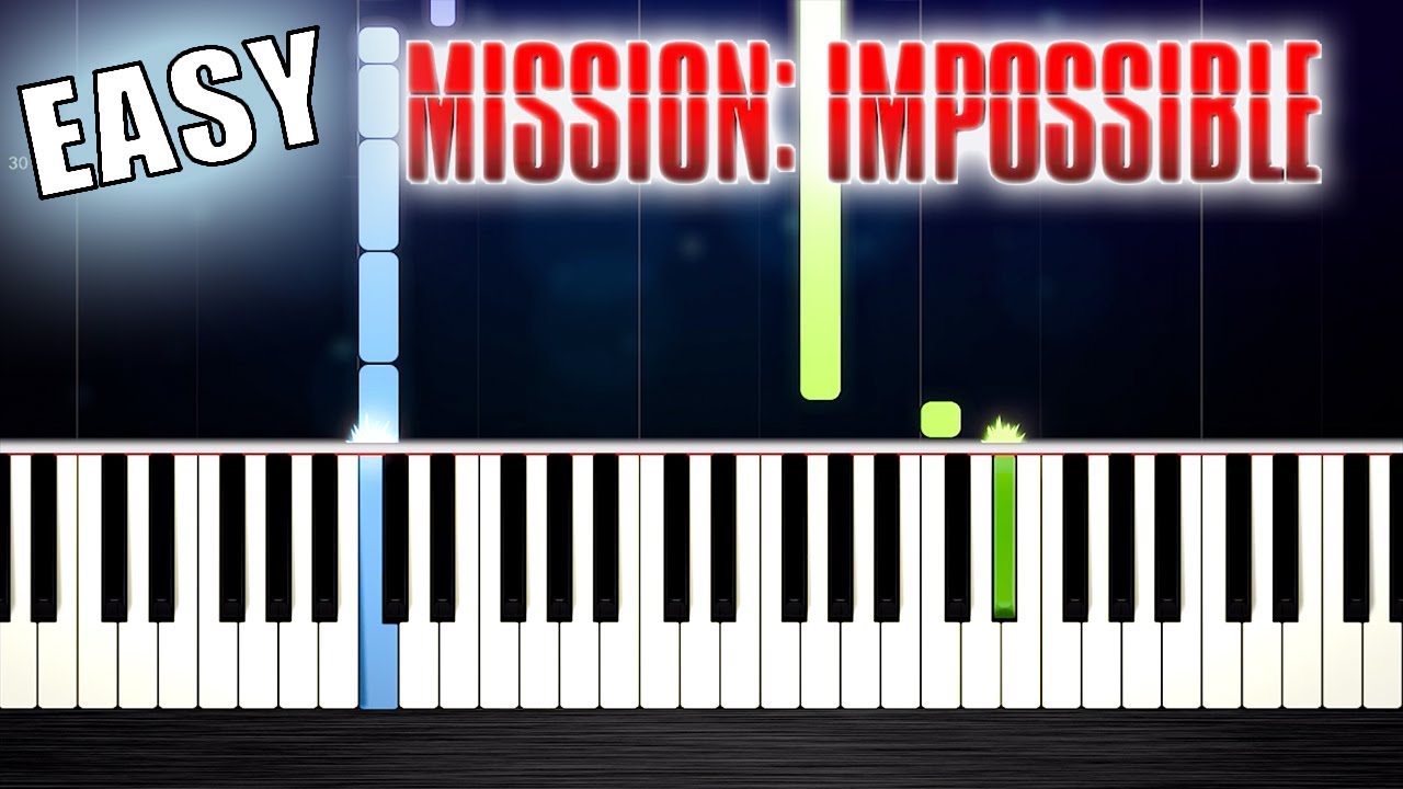 MISSION IMPOSSIBLE Theme - EASY Piano Tutorial by PlutaX