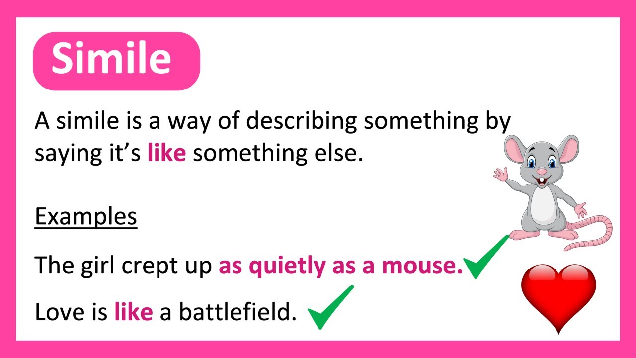 What is a SIMILE? ☀️ Learn with Examples