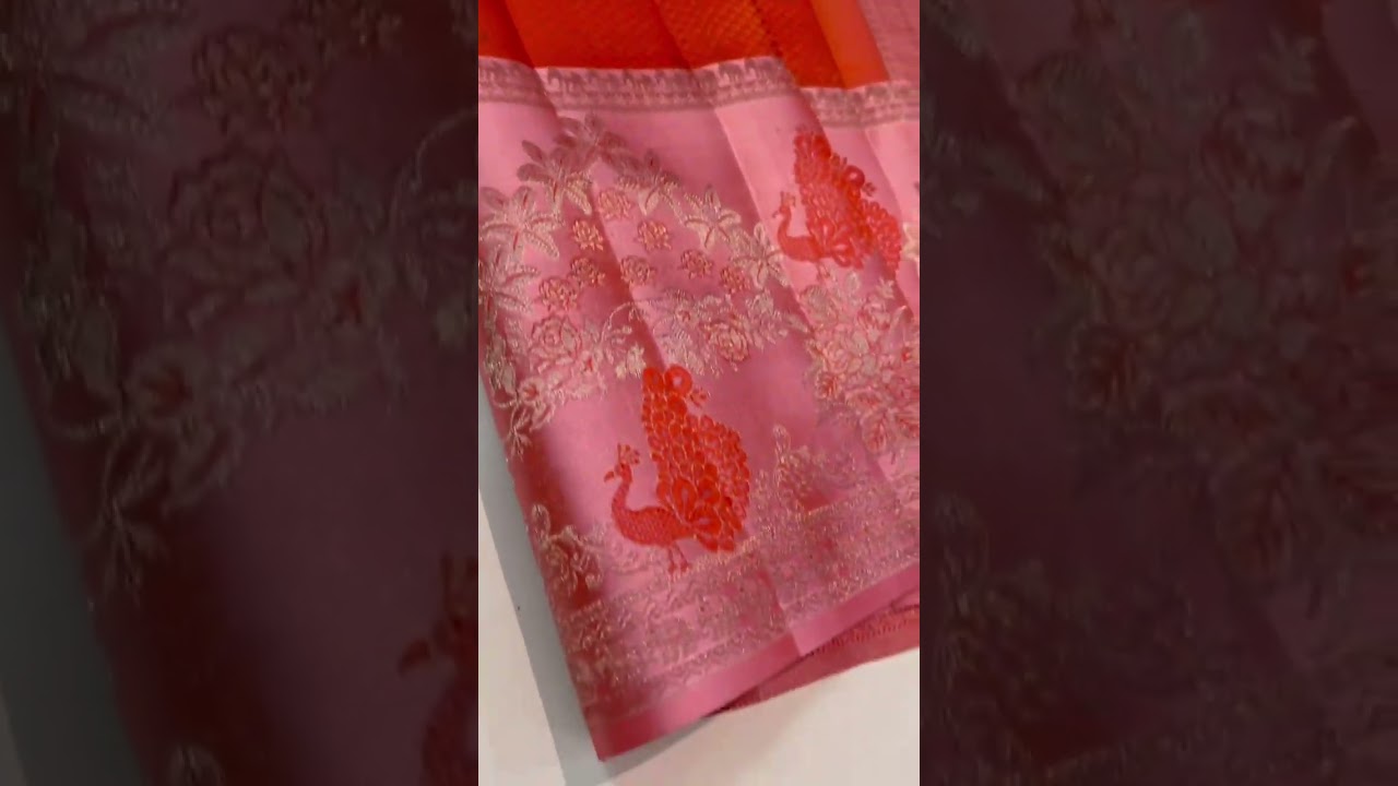 Pure Silk Edge To Edge Border Designer Resham Warp pattu by pattu Kanchivaram**Pure Silk