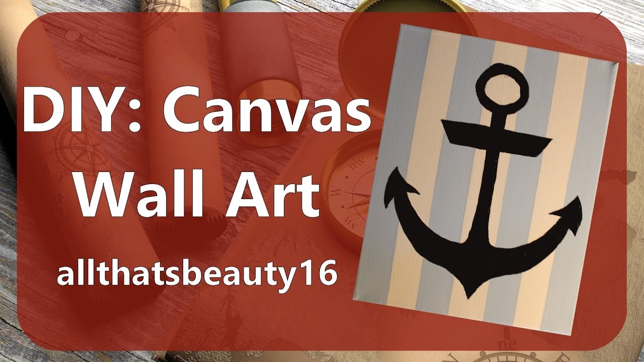 DIY: Canvas Wall Art (Minimal Draw/Paint Skills Required) ♡ 2014 | allthatsbeauty16