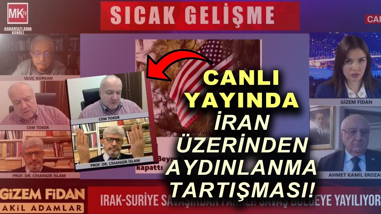 CANLI YAYINDA KAVGA! 'İran'da Kutlama Yapanlara Bakın!' 'Ahlaksızlar!...' Cem Toker-Cihangir İslam