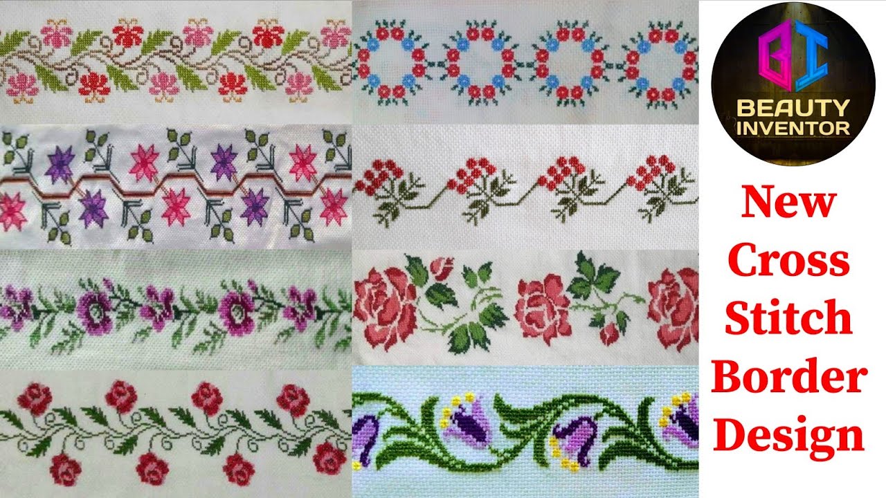 Cross Stitch Designs || New Cross Stitch Borders Designs