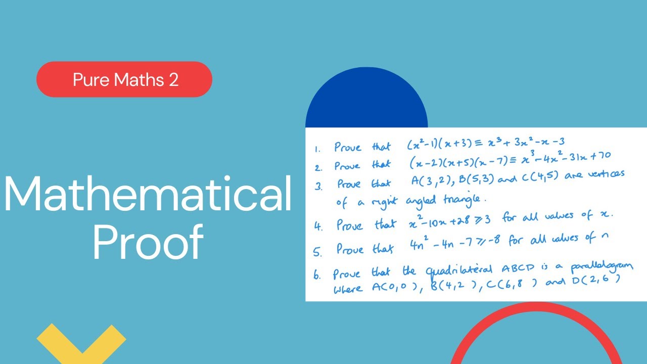 Mathematical Proof (Edexcel IAL P2 1.5)