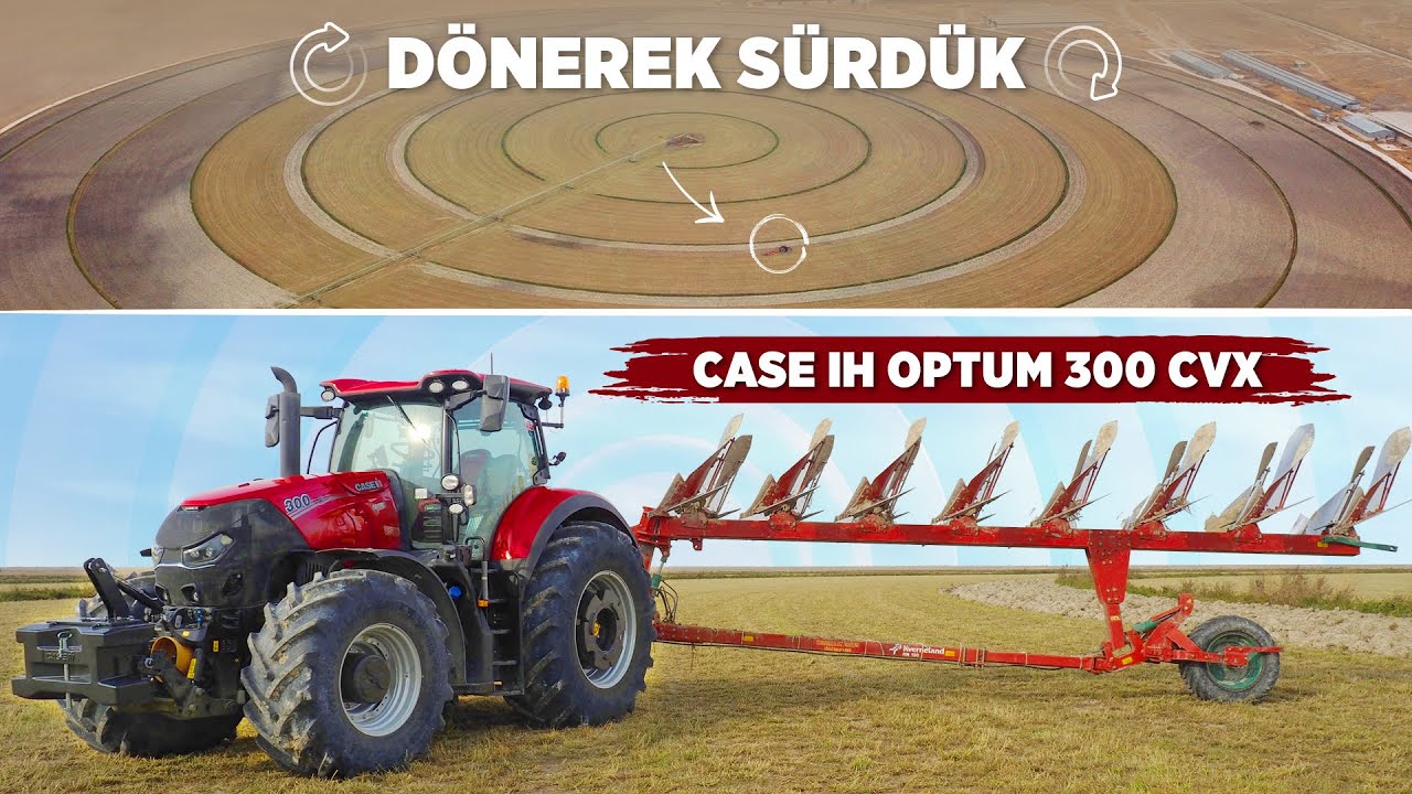 Case IH Optum 300 CVX ile DÖNEREK SÜRDÜK!