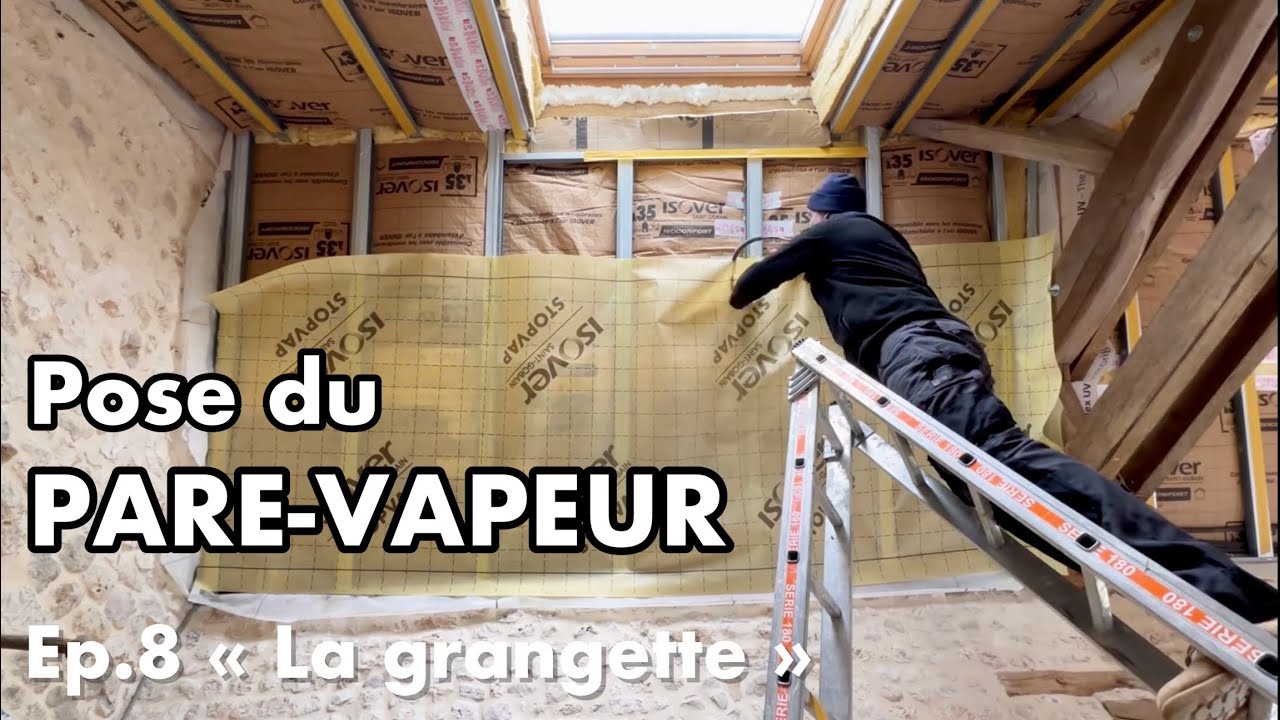 Pose du pare-vapeur et fin des gaines électriques - Ep 8 