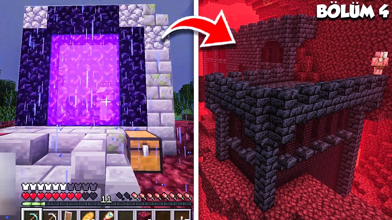 NETHERA GİTTİK DEVASA KALE BULDUK! ( İNANILMAZ GANİMET! ) - Bölüm #4