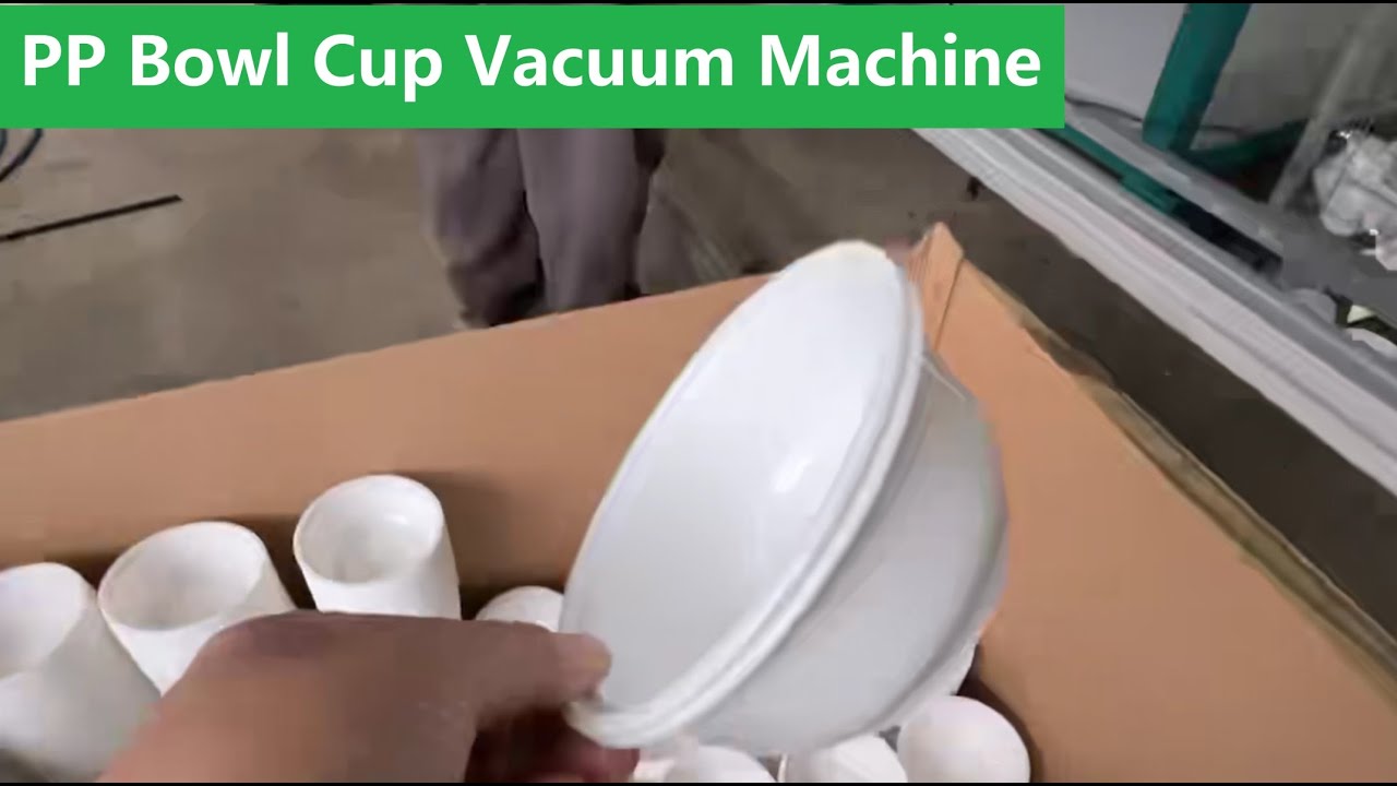 Plastic PET/PP Bowl Vacuum Forming machine 2  #thermoformingmachine  #plasticcontainer