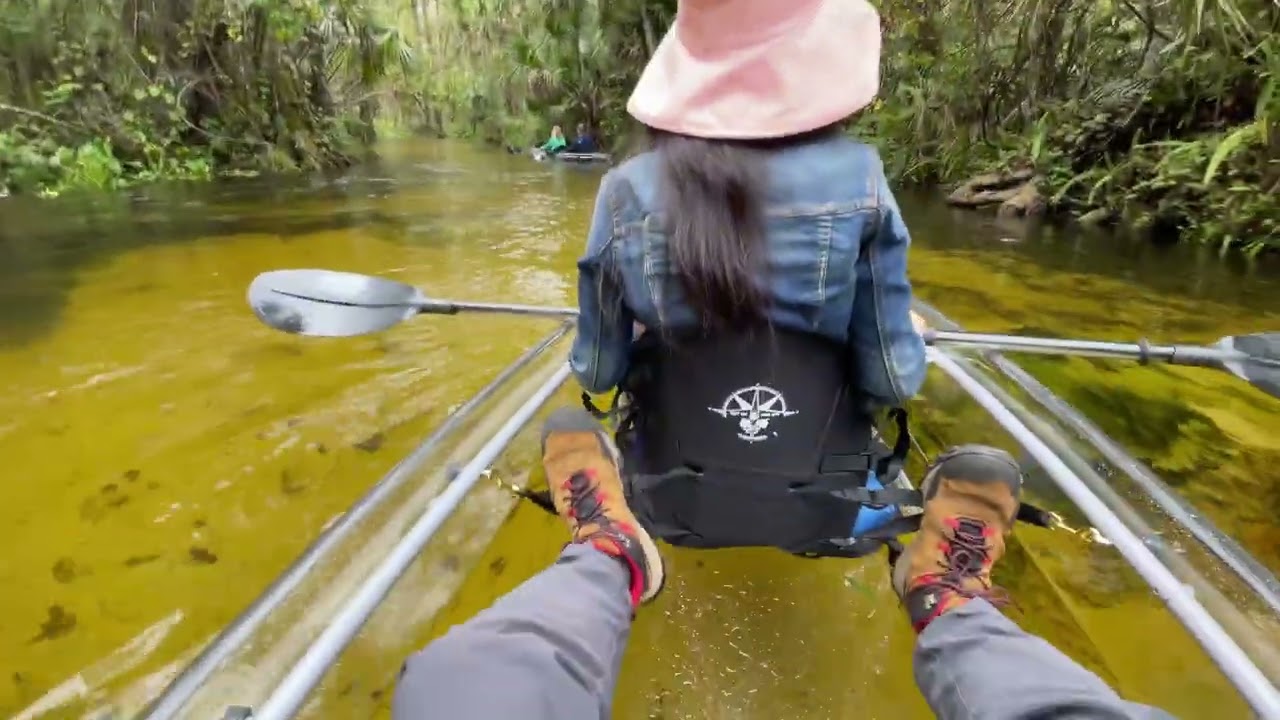 Kayaking Rock Springs, Orlando (Glass Bottom Kayak) and Delaware Water Gap