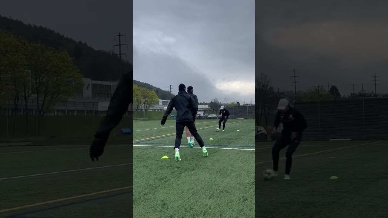Passübung für Fussballer! (Zu Dritt)
