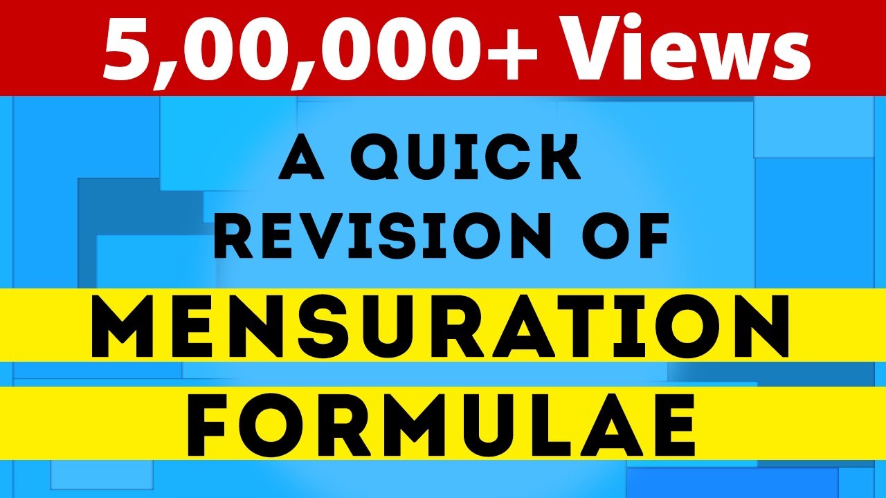 Mensuration Formulas For Exams | Mensuration All Formula | Mensuration Formulas Tricks | LetsTute