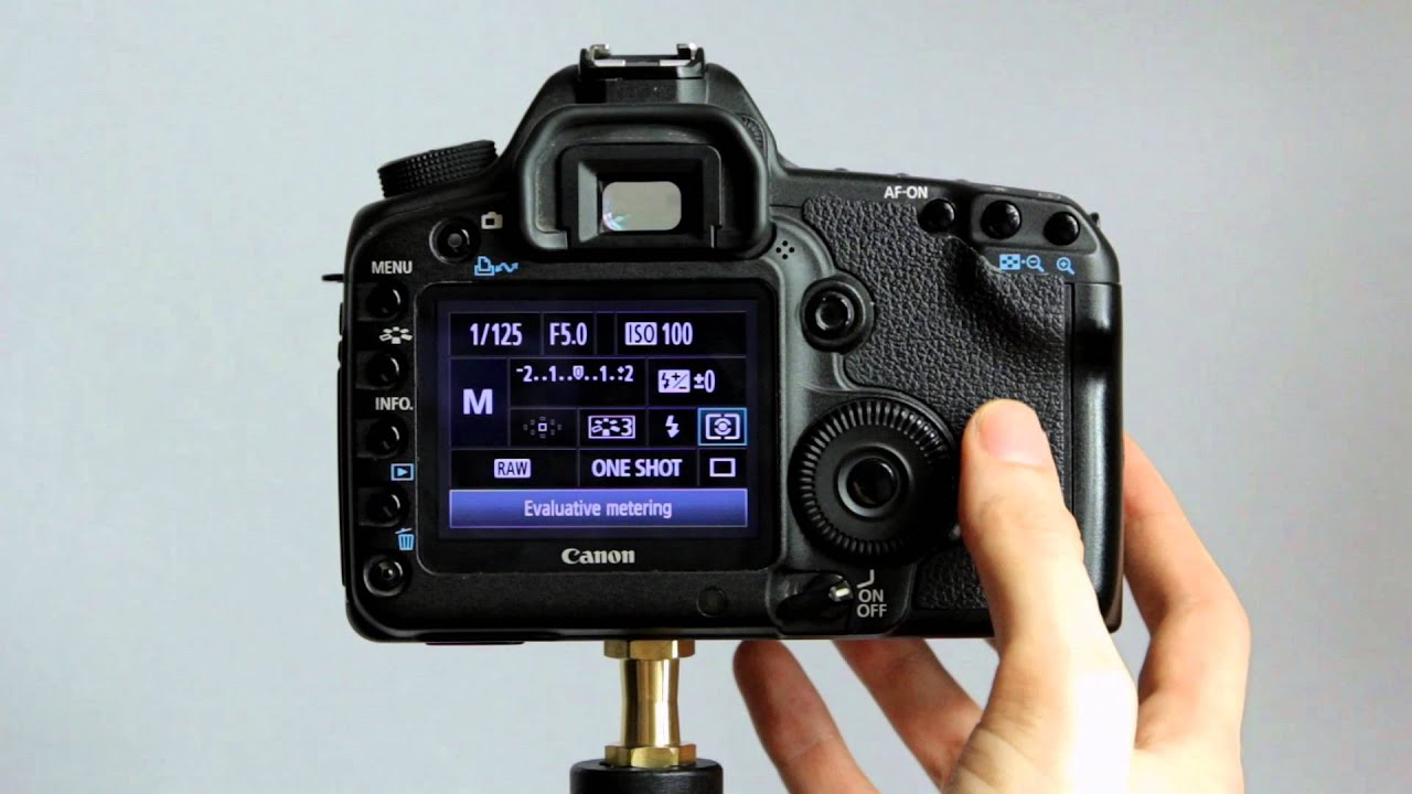 Видеоурок №3 по работе с Canon EOS 5D Mark II - Быстрое меню