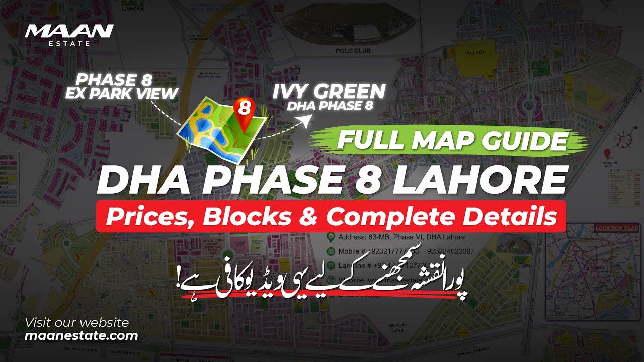 DHA Phase 8 Complete Details | Prices | Developments