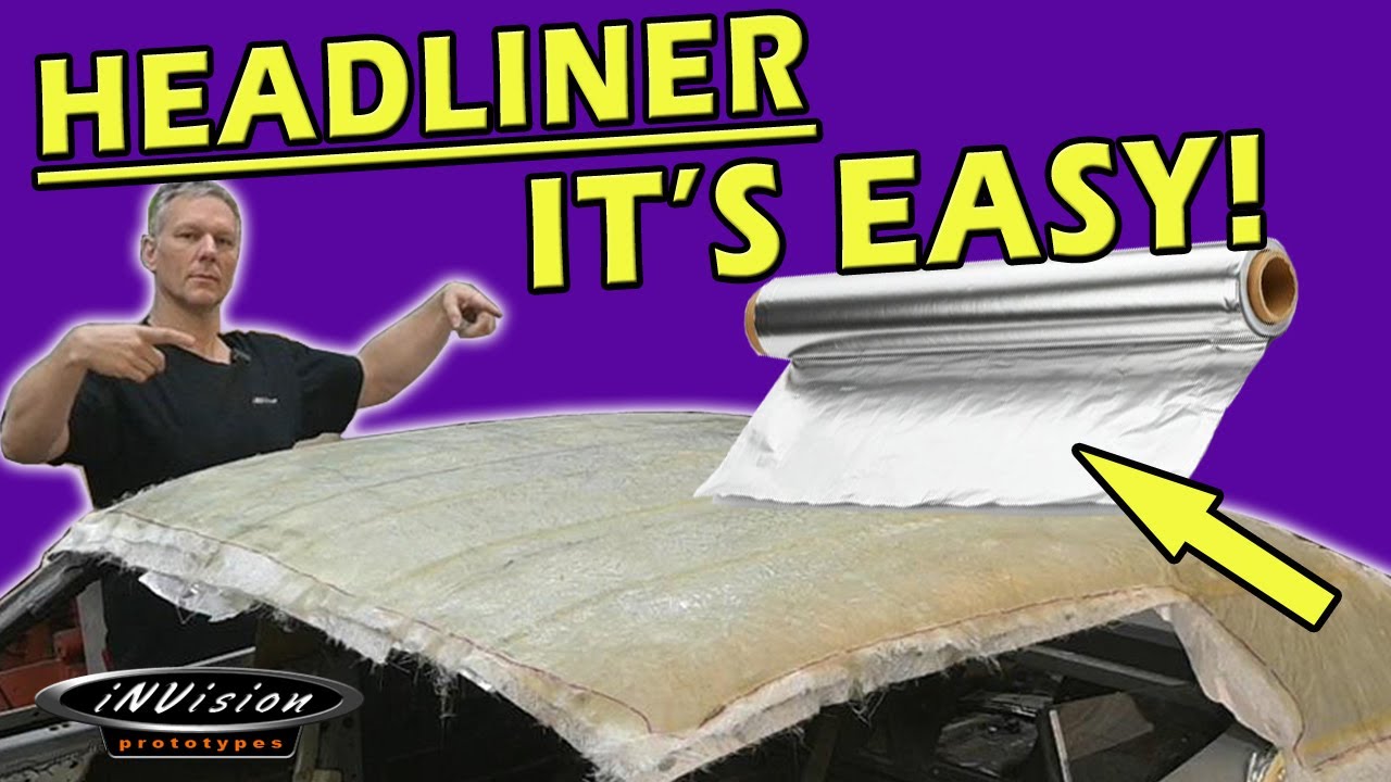 Make a BADA$$ CUSTOM Fiberglass Ceiling Liner that POPS ⚡Using Aluminum Foil⚡ | AWD '74 Charger