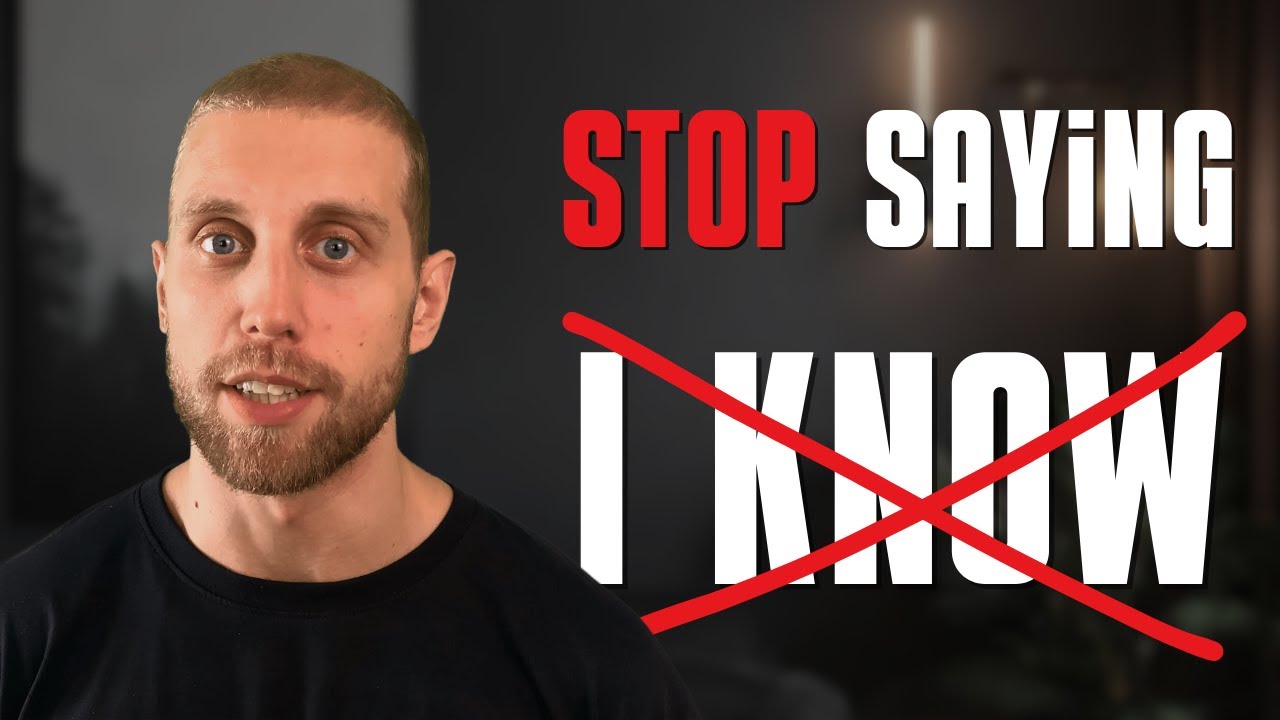 Don't say "I KNOW" - Learn THESE Phrases Instead and improve your vocabulary
