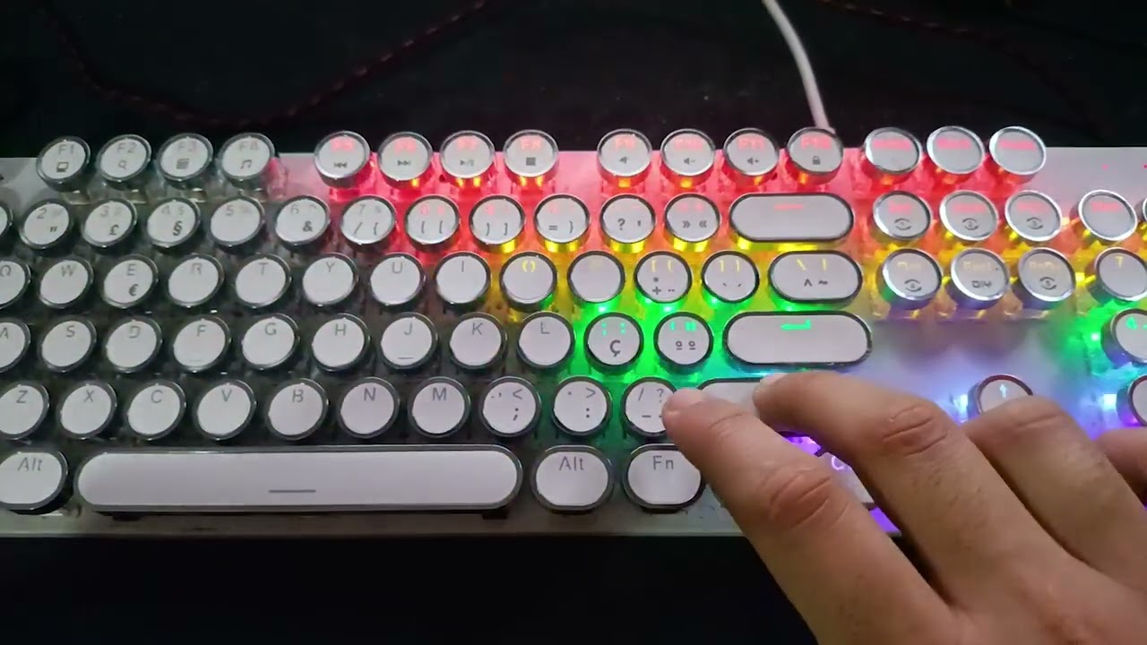 COMO CONFIGURAR O MELHOR TECLADO MECÂNICO PUNK RGB INCRÍVEL QUE COMPREI #COMPRASEPRODUTOS