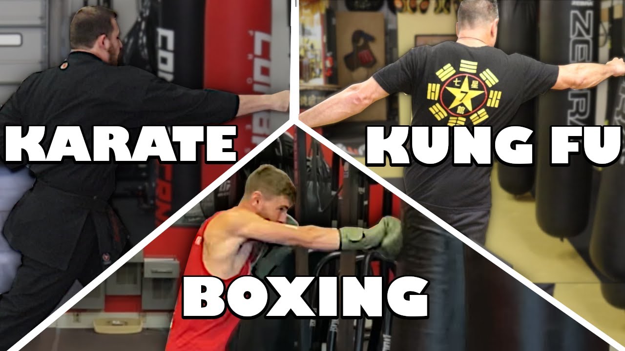 How Different Martial Arts STRAIGHT PUNCH | Boxing Karate Kung Fu