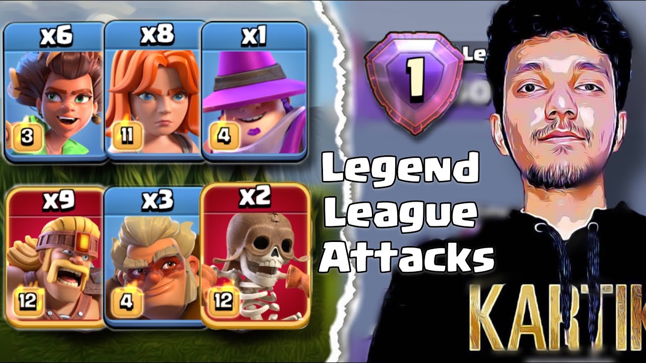 Root Rider Smash! Legend League Attacks - Day 8