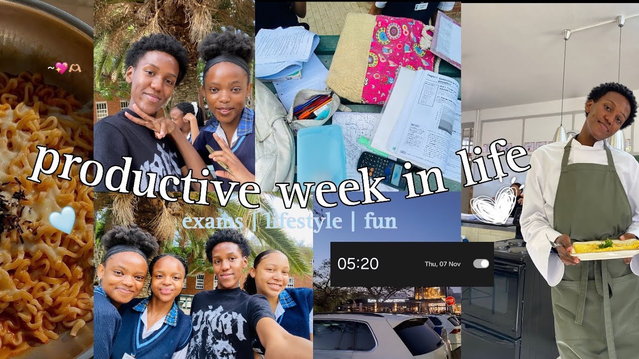 🩵Productive week in my life🩵 | exams| lifestyle |#southafricanyoutuber