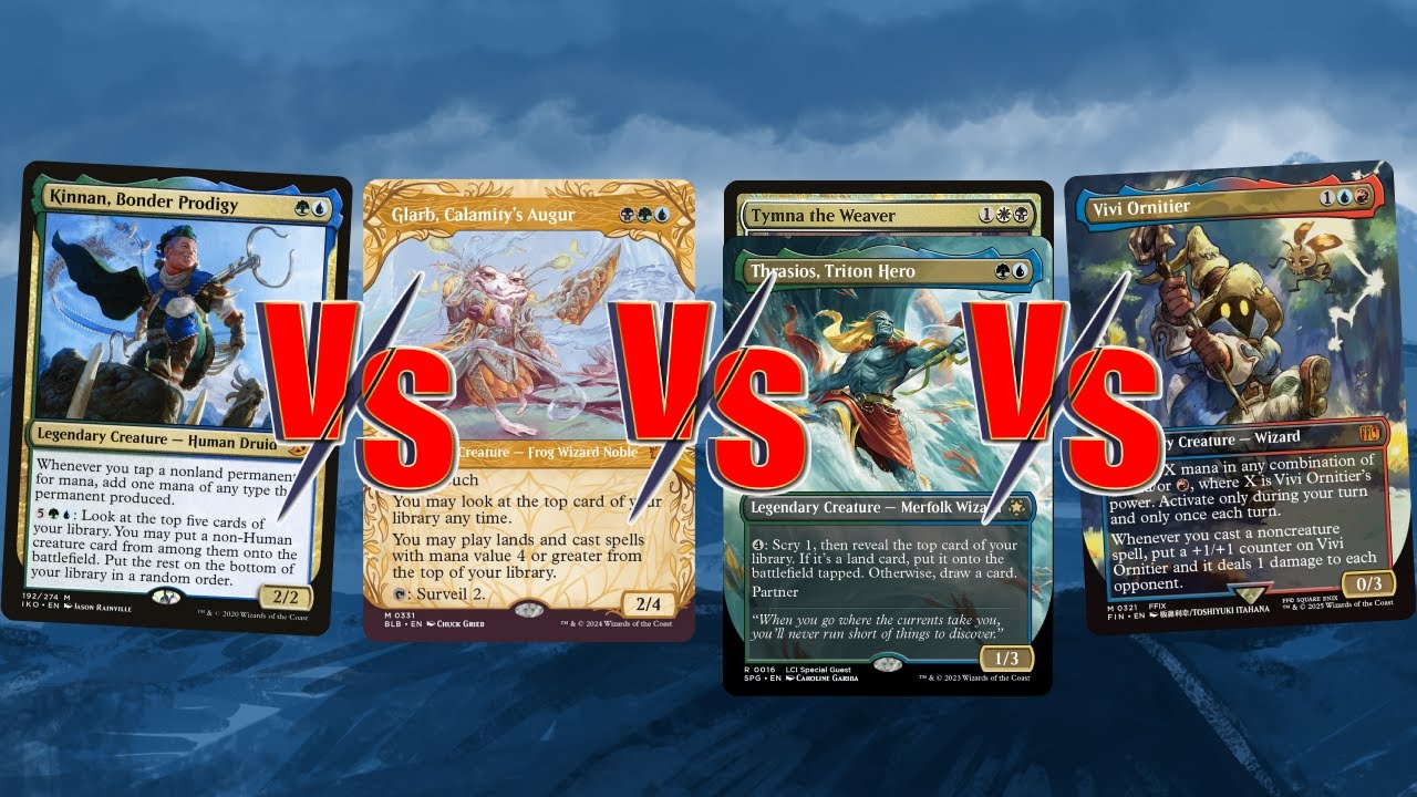 cEDH! Gameplay - VIVI VS KINNAN VS GLARB VS TYMNA\\THRASIOS