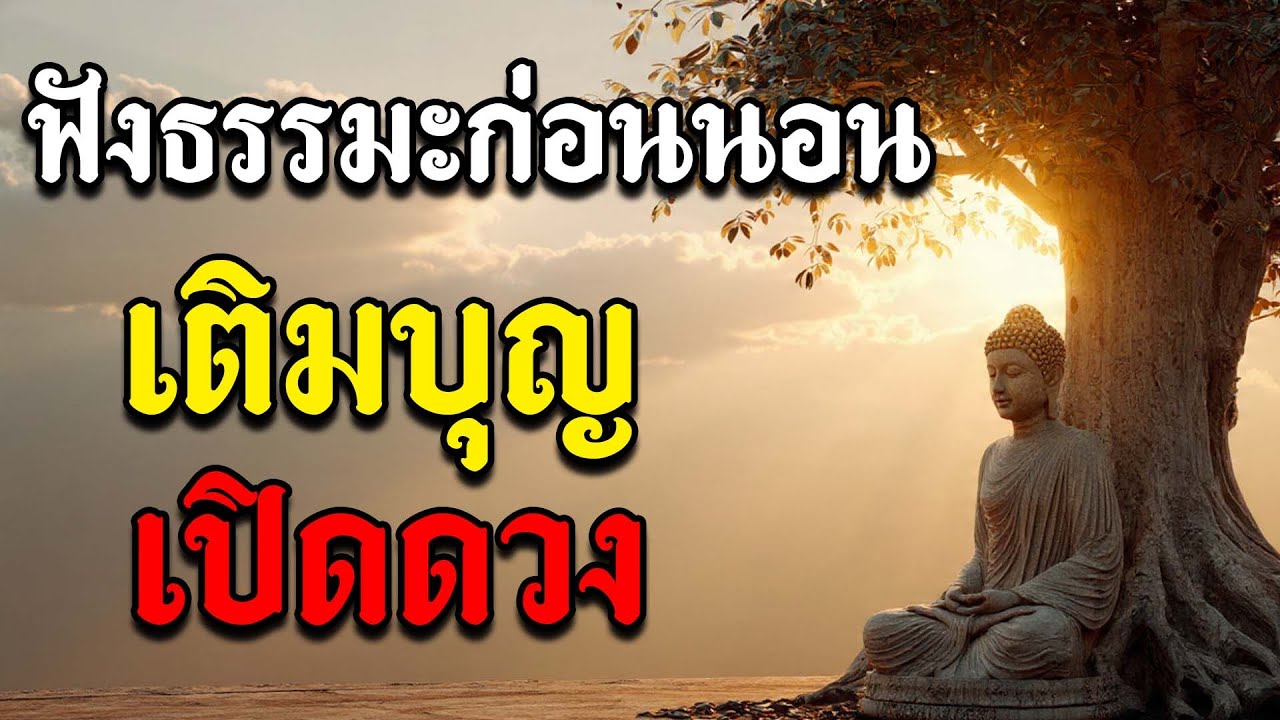 ฟังธรรมะก่อนนอน เติมบุญ–เปิดดวง | ฟังแล้วได้บุญมาก เทวดาคุ้มครองทั้งคืน