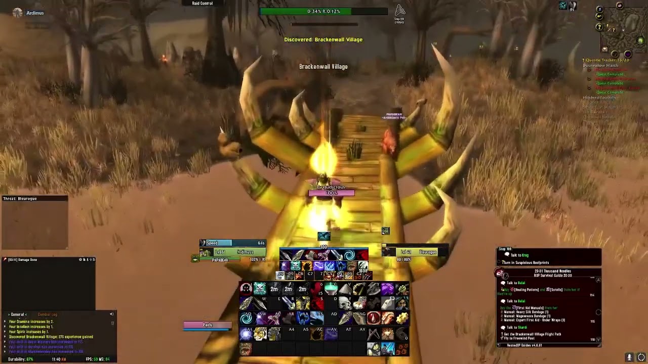 Hardcore classic wow with my 60 y/o father. Episode 1 : level 37 CHADS.