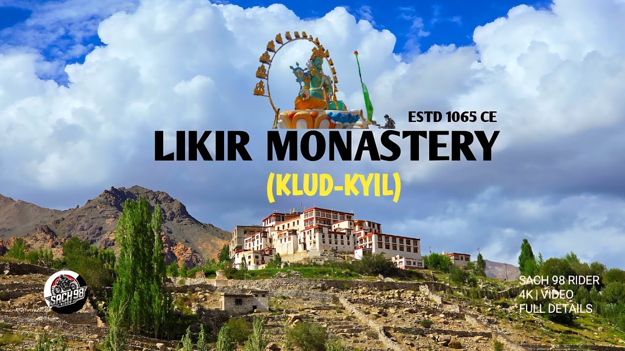 LIKIR MONASTERY | UT LADAKH | GOLD COTTED 25 FT MAITREYA BUDDA STATUE | SITUATED AT HILL TOP VALLEY.