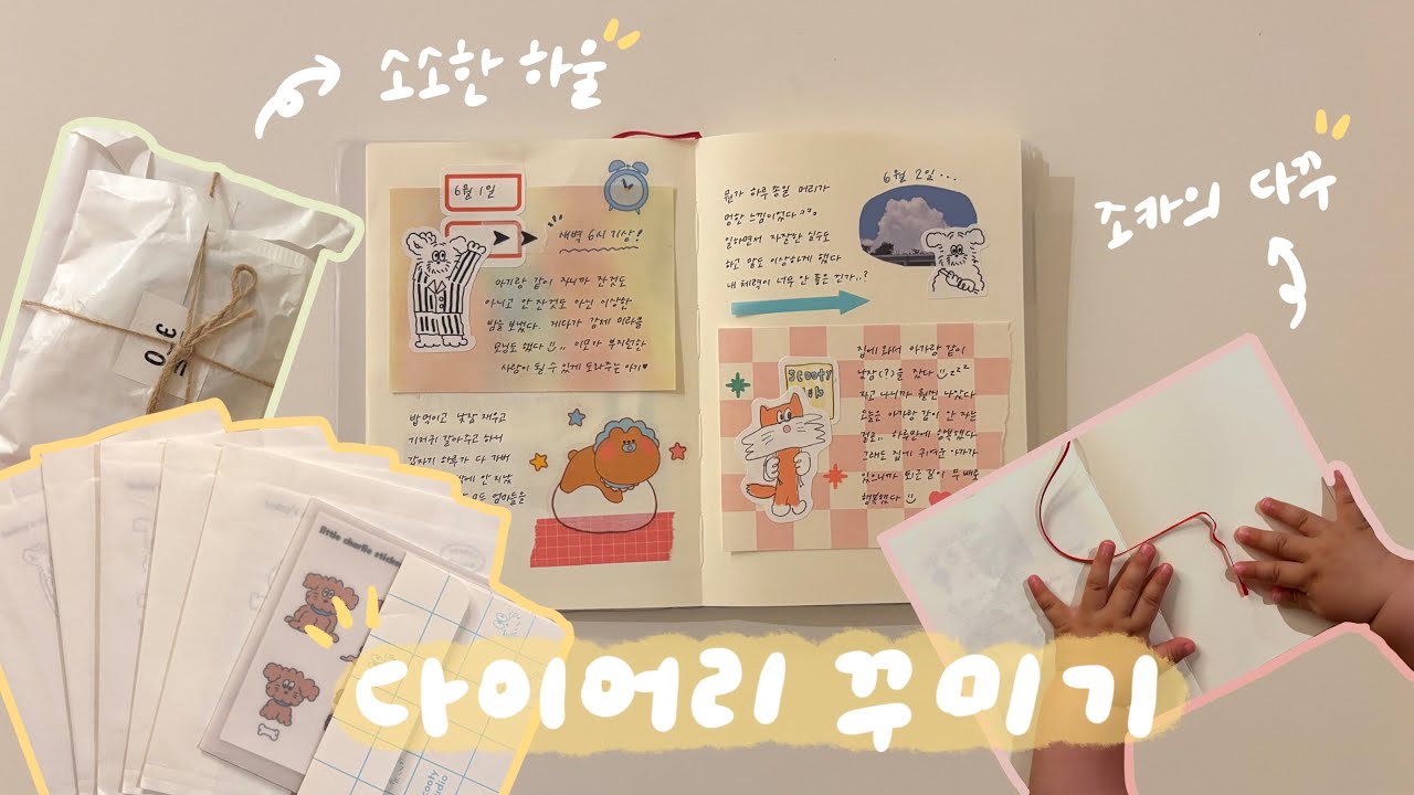 [스튜디오 모음] [스쿠티 스튜디오] 하울하고 다꾸하기! feat. 조카의 다(이어리) 꾸(기기) | 다이어리 꾸미기 감성다꾸 다꾸스티커 하울 마테 하울 jounal with me