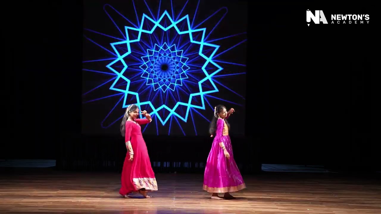 Bollywood duet dance by 11th Sci  girls | Newton's Academy | Annual Day | Aaghaz 2025