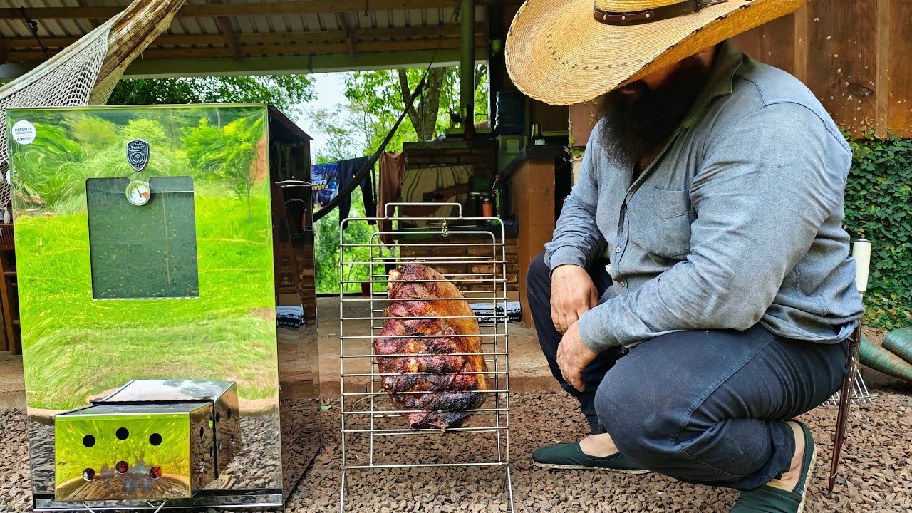 inaugurando a churrasqueira nova depois o bicho pegou
