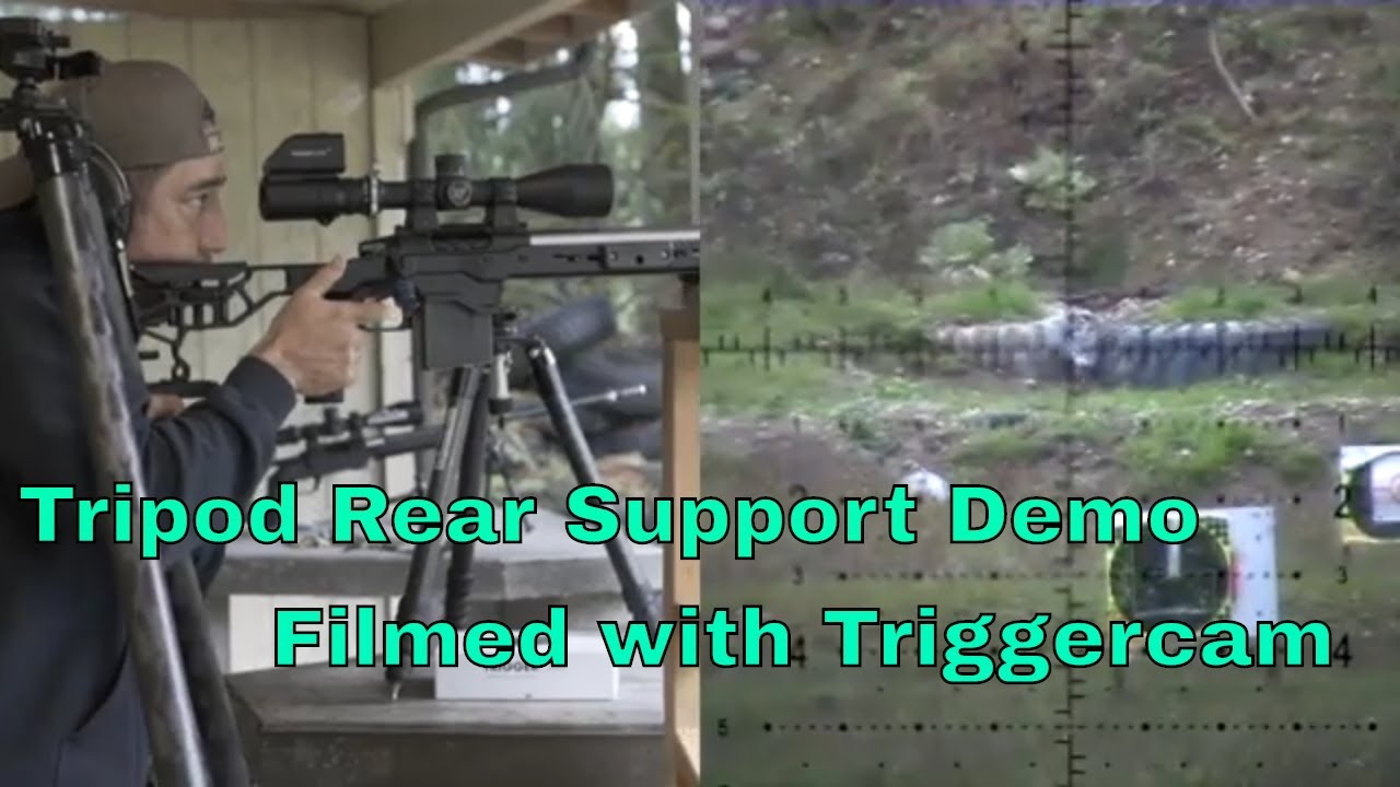 Tripod Rear  Support Demo and tips. Filmed through the scope with Triggercam.