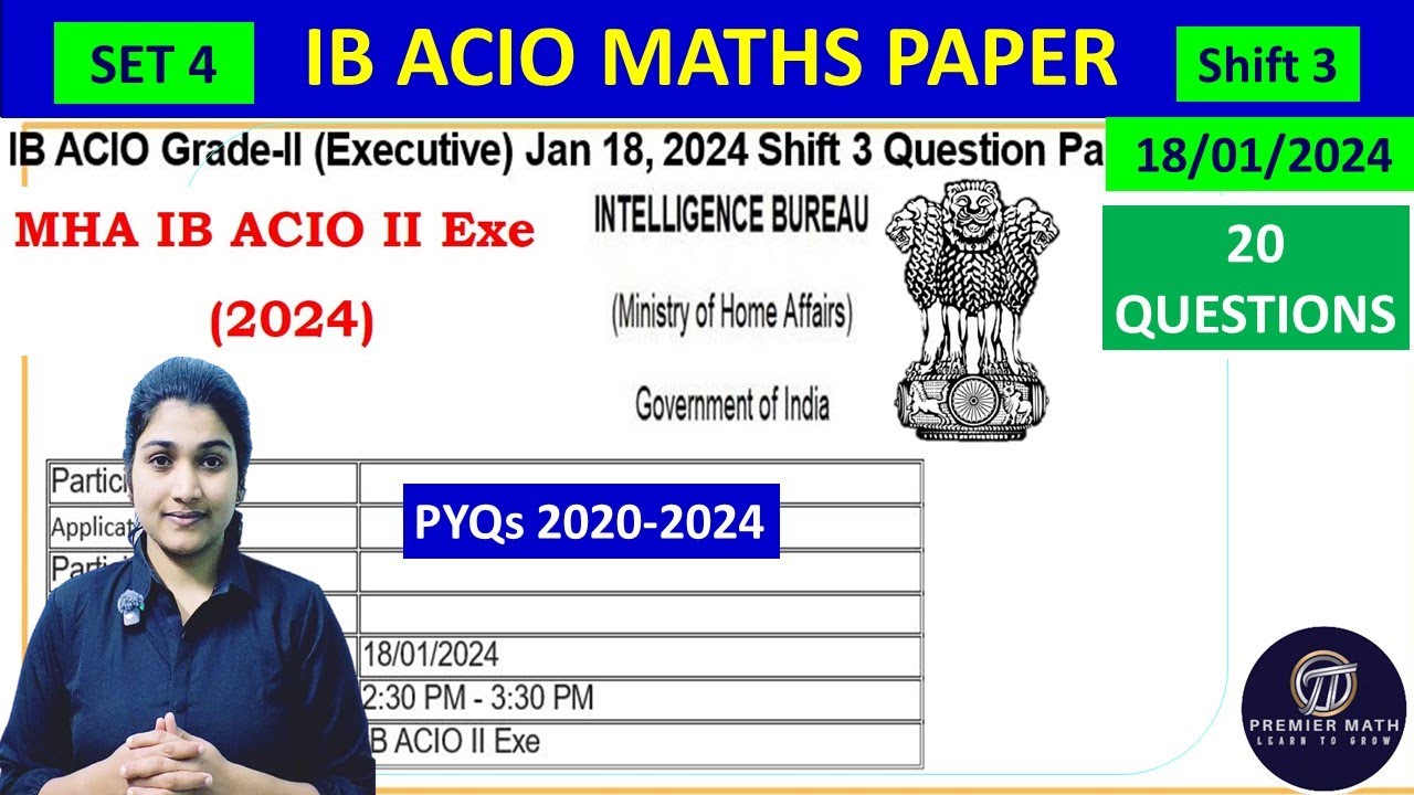 IB ACIO Previous Year Questions #ibacio2025 #ibacio #ibacio2024