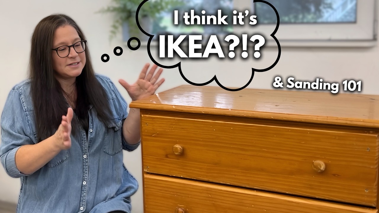 Upcycling an old IKEA Piece | How to Sand Wood Furniture