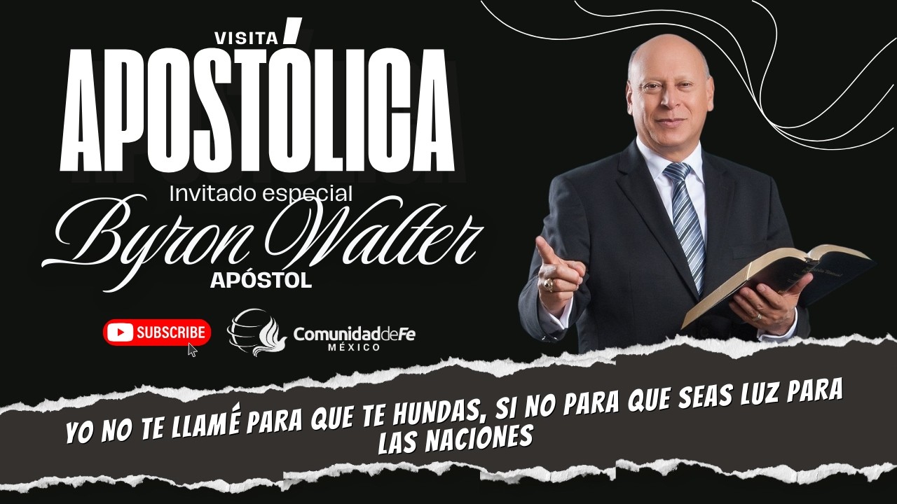 Yo no te llamé para que te hundas, si no para que seas luz para las naciones | Visita Apostólica
