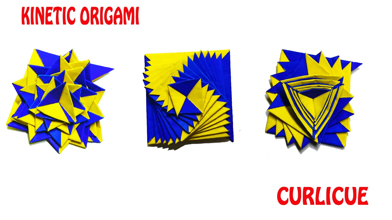 CURLICUE | ANTISTRESS TRANSFORMER | KINETIC ORIGAMI | Origami tutorial | DIY