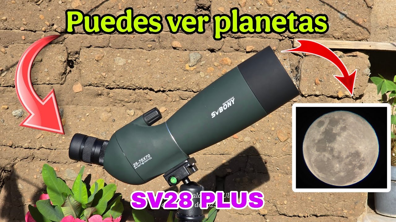 🪐Así se ve la luna 🌕 con este increíble monocular | Svbony SV28 25-75X70 plus | #svbony 