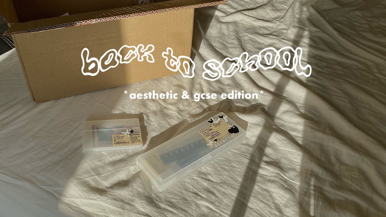 back to school !! *aesthetic stationery & gcse edition* muji haul, whats in my bag & pencil case