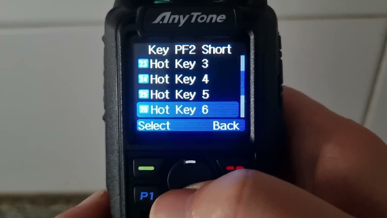 Anytone AT-D878UV II plus. Primeros pasos 5. Configuración de pasos y función scan primera parte
