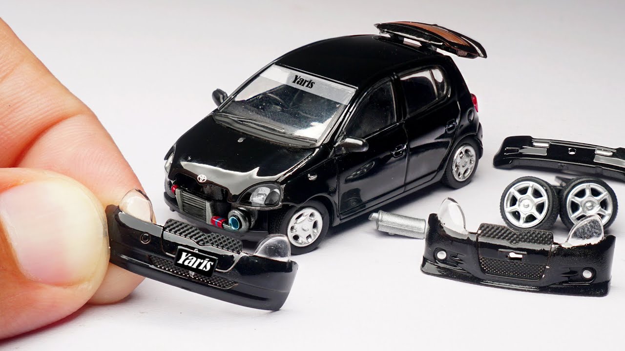 Unboxing of Most Realistic Toyota Yaris/Vitz Miniature with Mods 😍