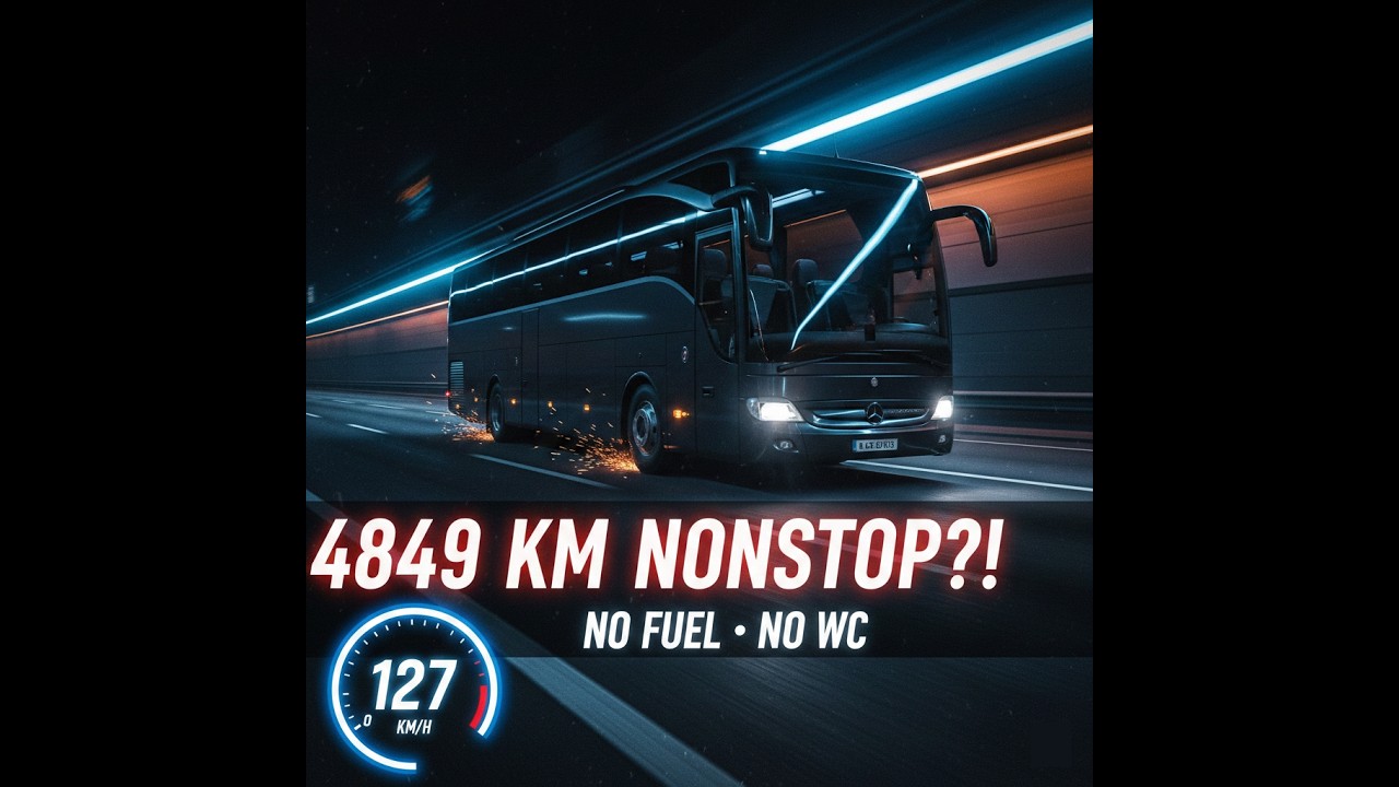 Mercedes Benz Travego at 127 KM/H for 4849 KM NONSTOP | Bus Simulator: Ultimate | Episode: 4