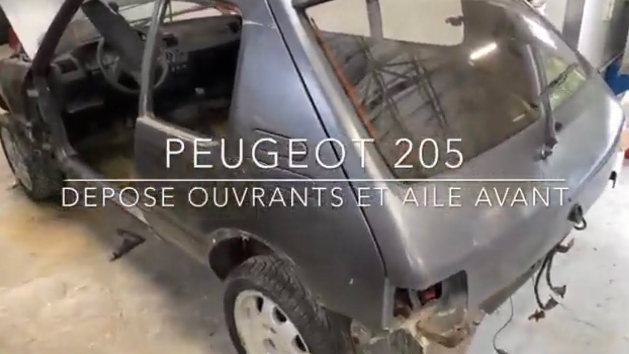 Peugeot 205 : Depose Ouvrant Et Aile Avant