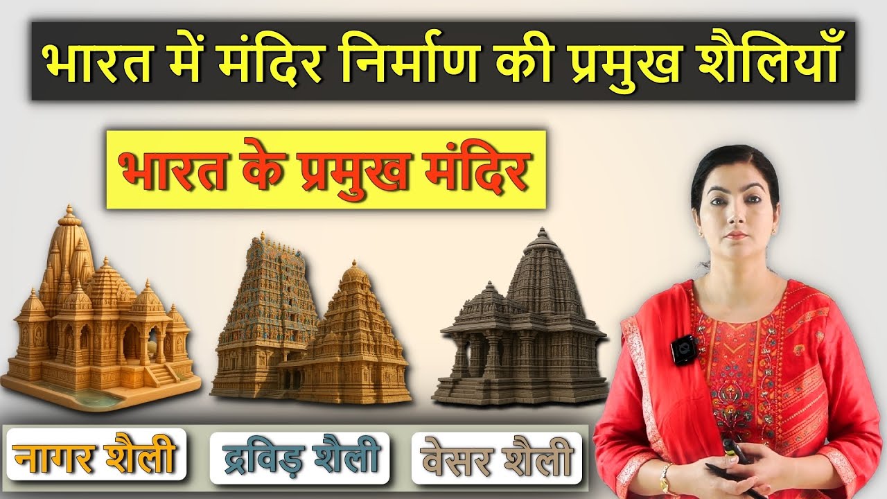भारत के प्रमुख मंदिर और उनकी शैलियाँ : Art and Culture: Ankita Dhaka