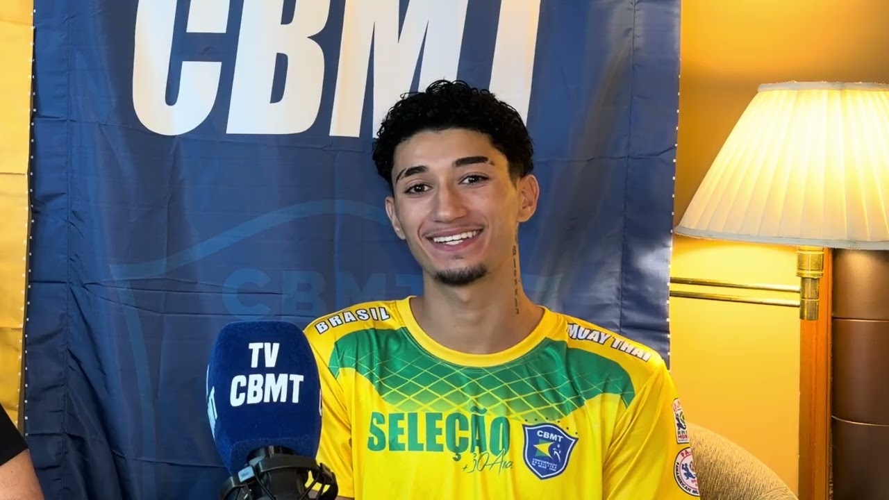 Artur Mariano recebeu Matheus Toledo na TV CBMT diretamente da Tailândia 