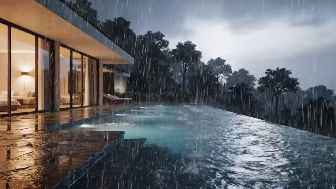 Beach House Rain & Ocean Waves 🌧 Sleep Sounds (Live) / ビーチハウス雨と波 🌧 睡眠ライブ