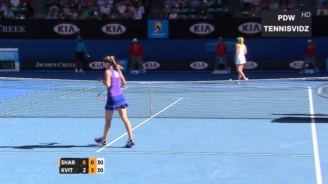 Sharapova vs Kvitova Australian Open 2012 Highlights