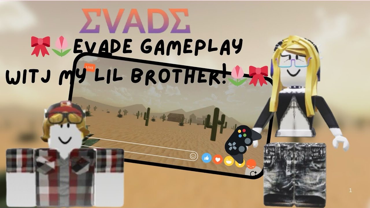 🎀🌷Evade Gameplay with my lil brother @V4MPEVADE123 (🎮Mobile)🎀🌷